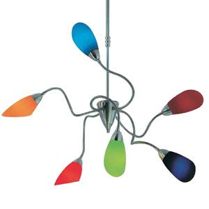 Poli Po 6 Light Chandelier by De Majo - Starlight Lighting USA and Canada